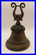 Vtg Antique Brass Bell Lyre Handle