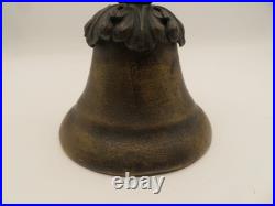 Vtg Antique Brass Bell Lyre Handle