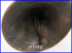 Vtg Antique Brass Bell Lyre Handle