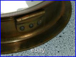 Vtg Antique Brass Chelsea Clock Co. Boston Ship's Bell Key Works 5 Digit Serial