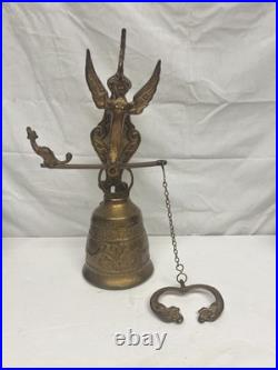 Vtg Brass Monastery Bell, Door Bell