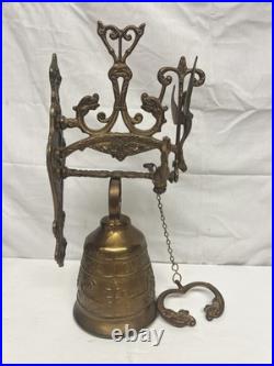 Vtg Brass Monastery Bell, Door Bell