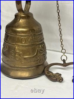 Vtg Brass Monastery Bell, Door Bell