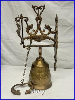Vtg Brass Monastery Bell, Door Bell