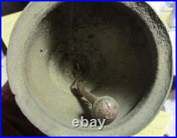 Vtg Cool Angel Brass Ornate Door Knocker &bell Monastery Style