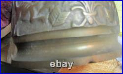 Vtg Cool Angel Brass Ornate Door Knocker &bell Monastery Style