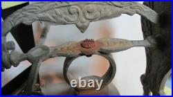 Vtg Cool Angel Brass Ornate Door Knocker &bell Monastery Style