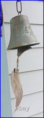 Vtg Jeff Cross Harmony Hollow Bronze Wind Bell Chime Soleri Sculpture With Shells