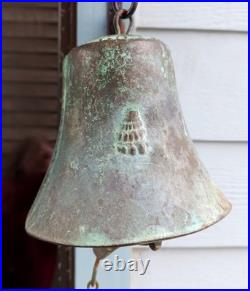 Vtg Jeff Cross Harmony Hollow Bronze Wind Bell Chime Soleri Sculpture With Shells