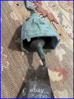 Vtg. Paolo Soleri Cosanti Arcosanti Brutalist Cast Bronze Wind Chime Bell 23.5