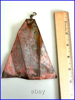 Vtg Paolo Soleri Cosanti Brutulist Custom Cast Bronze Windbell, Patina, Open Box