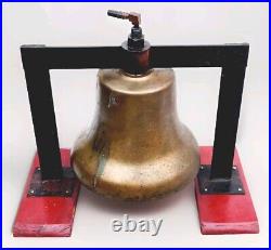 Vtg Pneumatic Diesel Railroad Locomotive Brass Bell Vilco Chicago BR-83 Clapper