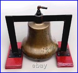 Vtg Pneumatic Diesel Railroad Locomotive Brass Bell Vilco Chicago BR-83 Clapper