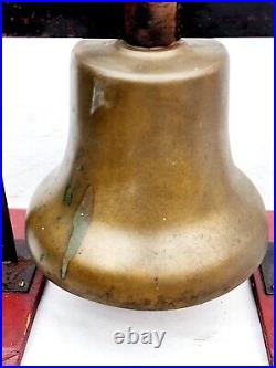 Vtg Pneumatic Diesel Railroad Locomotive Brass Bell Vilco Chicago BR-83 Clapper