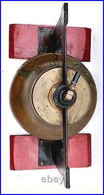 Vtg Pneumatic Diesel Railroad Locomotive Brass Bell Vilco Chicago BR-83 Clapper