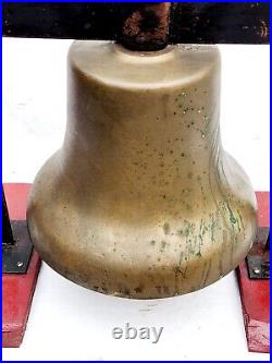 Vtg Pneumatic Diesel Railroad Locomotive Brass Bell Vilco Chicago BR-83 Clapper