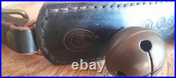 Vtg. Sleigh bells solid brass graduated 1 3/8 2 1/2in. Horse neck collar best