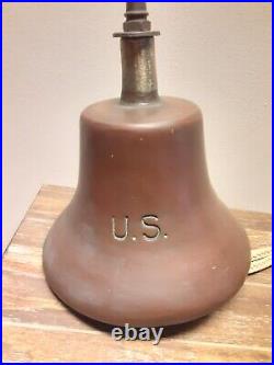 Vtg U. S. Bronze/brass Bell Large 20lb. (please Read)