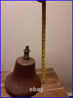 Vtg U. S. Bronze/brass Bell Large 20lb. (please Read)