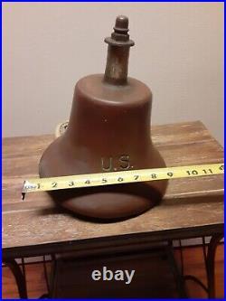 Vtg U. S. Bronze/brass Bell Large 20lb. (please Read)