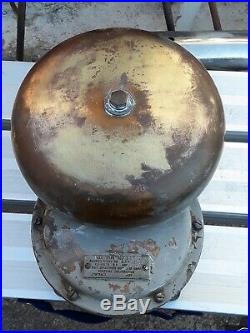 WW2 US NAVY Brass Bell Type IC/B2D4 HENSCHEL NAVY DEPT. BUREAU OF SHIPS BRASS