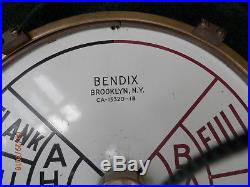 WW2 Vintage Navy Ships Engine Order Telegraph Bendix Mfg NY USA XLANT! Loud bell