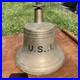 WWII Era US Navy EW VanDuzen Bronze Ship's Bell Weighs 20 Lbs. Buckeye Bell