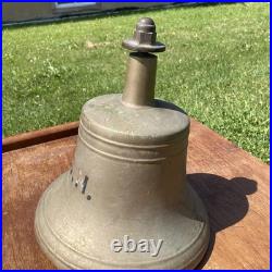 WWII Era US Navy EW VanDuzen Bronze Ship's Bell Weighs 20 Lbs. Buckeye Bell