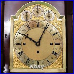 W&H Antique Mantel Clock TRIPLE FUSEE 2 Chime on 8 Bells/Gong HUGE 1880s Germany