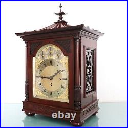 W&H Antique Mantel Clock TRIPLE FUSEE 2 Chime on 8 Bells/Gong HUGE 1880s Germany