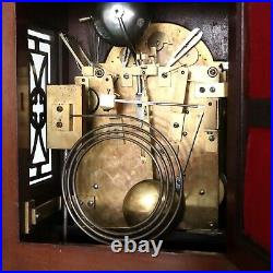 W&H Antique Mantel Clock TRIPLE FUSEE 2 Chime on 8 Bells/Gong HUGE 1880s Germany