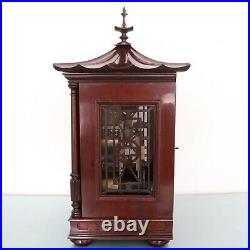 W&H Antique Mantel Clock TRIPLE FUSEE 2 Chime on 8 Bells/Gong HUGE 1880s Germany