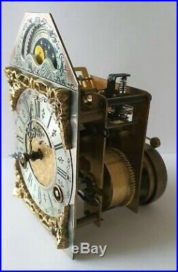 Warmink Clock Movement Fully Working Vintage Dutch 8 Day Bell Strike Moon Dial