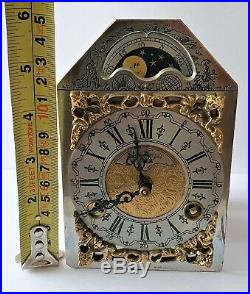 Warmink Clock Movement Fully Working Vintage Dutch 8 Day Bell Strike Moon Dial