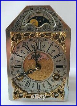 Warmink Clock Movement Fully Working Vintage Dutch 8 Day Bell Strike Moon Dial