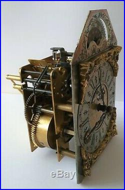 Warmink Clock Movement Fully Working Vintage Dutch 8 Day Bell Strike Moon Dial