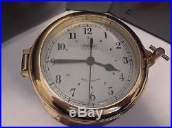 Weems & Plath Ships Bell Solid Brass Clock