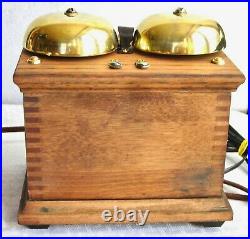 Western Electric Candlestick & Large 3 Brass Bells Restored Antique Telephone