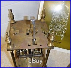 William Gray London English Brass Lantern Bell Chime Clock Kit One Hand & Weight