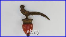 Wonderful Vienna Bronze & Bakelite Servant's BELL Pheasant. Rare