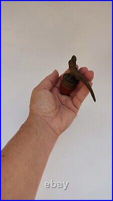 Wonderful Vienna Bronze & Bakelite Servant's BELL Pheasant. Rare