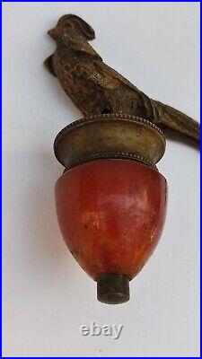 Wonderful Vienna Bronze & Bakelite Servant's BELL Pheasant. Rare