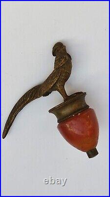 Wonderful Vienna Bronze & Bakelite Servant's BELL Pheasant. Rare