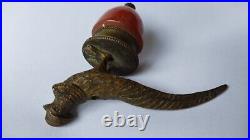 Wonderful Vienna Bronze & Bakelite Servant's BELL Pheasant. Rare