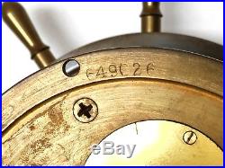 Working Vintage 1963 Maritime Brass Chelsea Mariner Ships Bell Mantel Clock