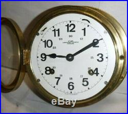 Working Wempe German Chronometerwerke Hamburg Ship Bells Chime Clock & Barometer