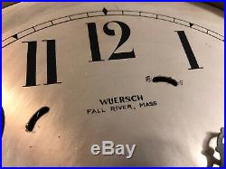 Wuersch Heavy Brass Large Ships Bell Clock 10 diameter